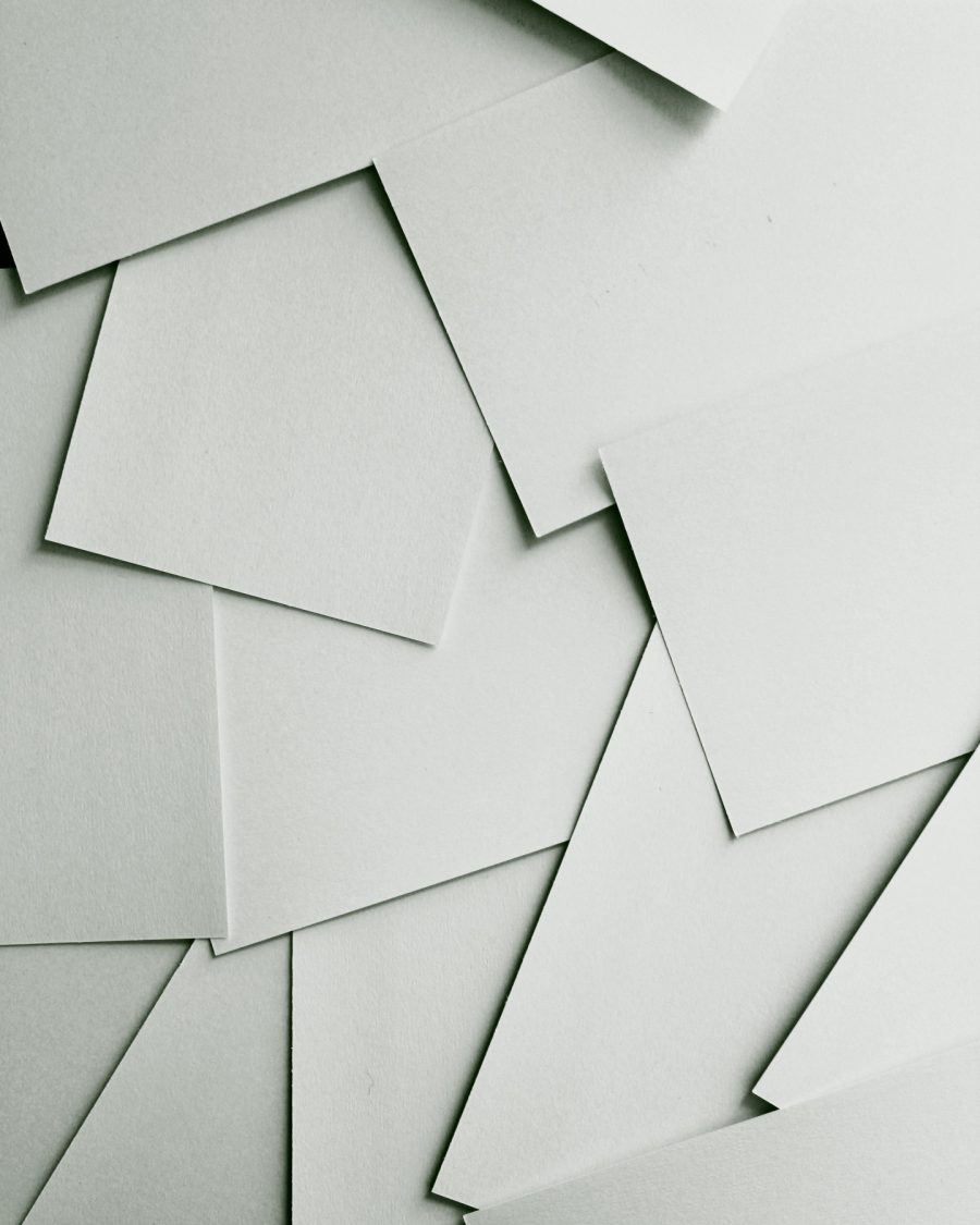 Stack of soft-white cotton paper sheets