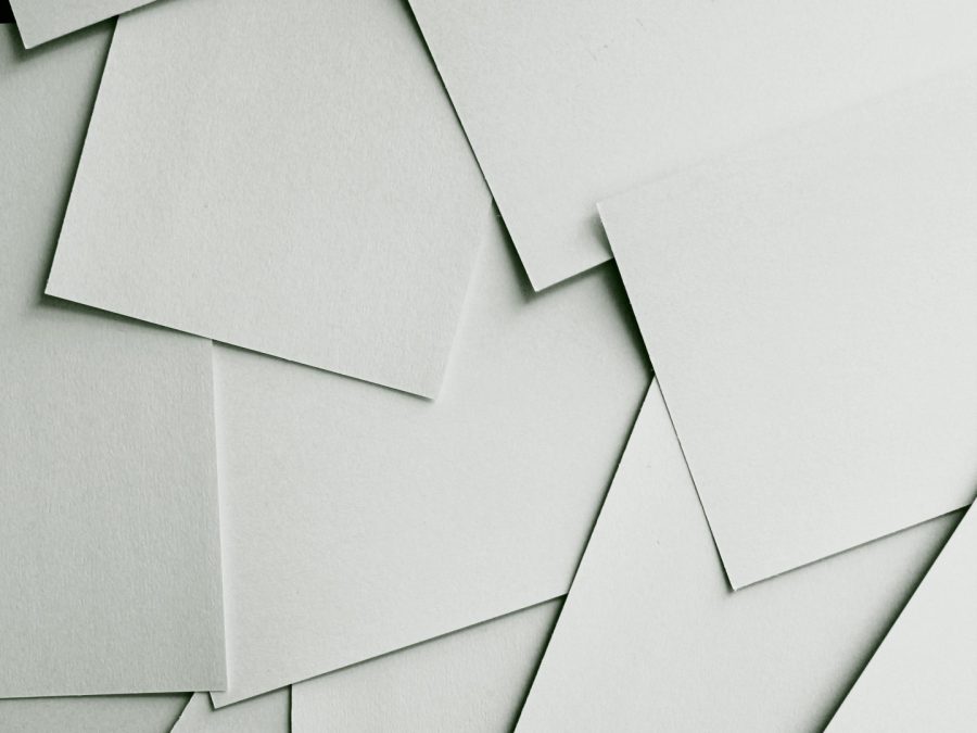 Stack of soft-white cotton paper sheets