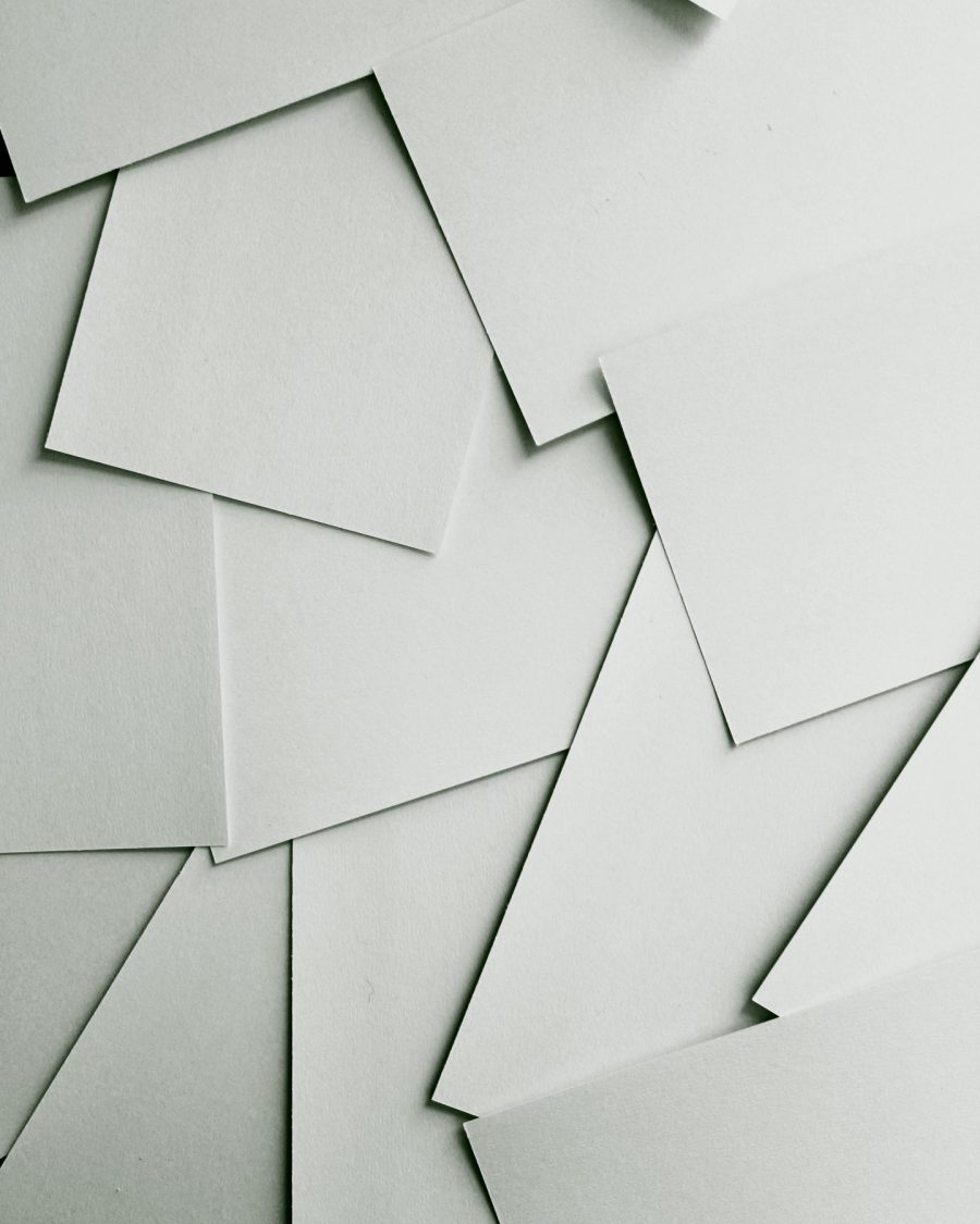 Stack of pearl-white cotton cardstock sheets
