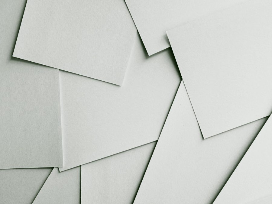 Stack of pearl-white cotton cardstock sheets